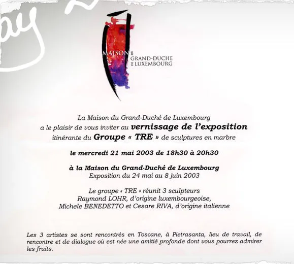 EXPOSITION TRE BRUXELLES 2003 2