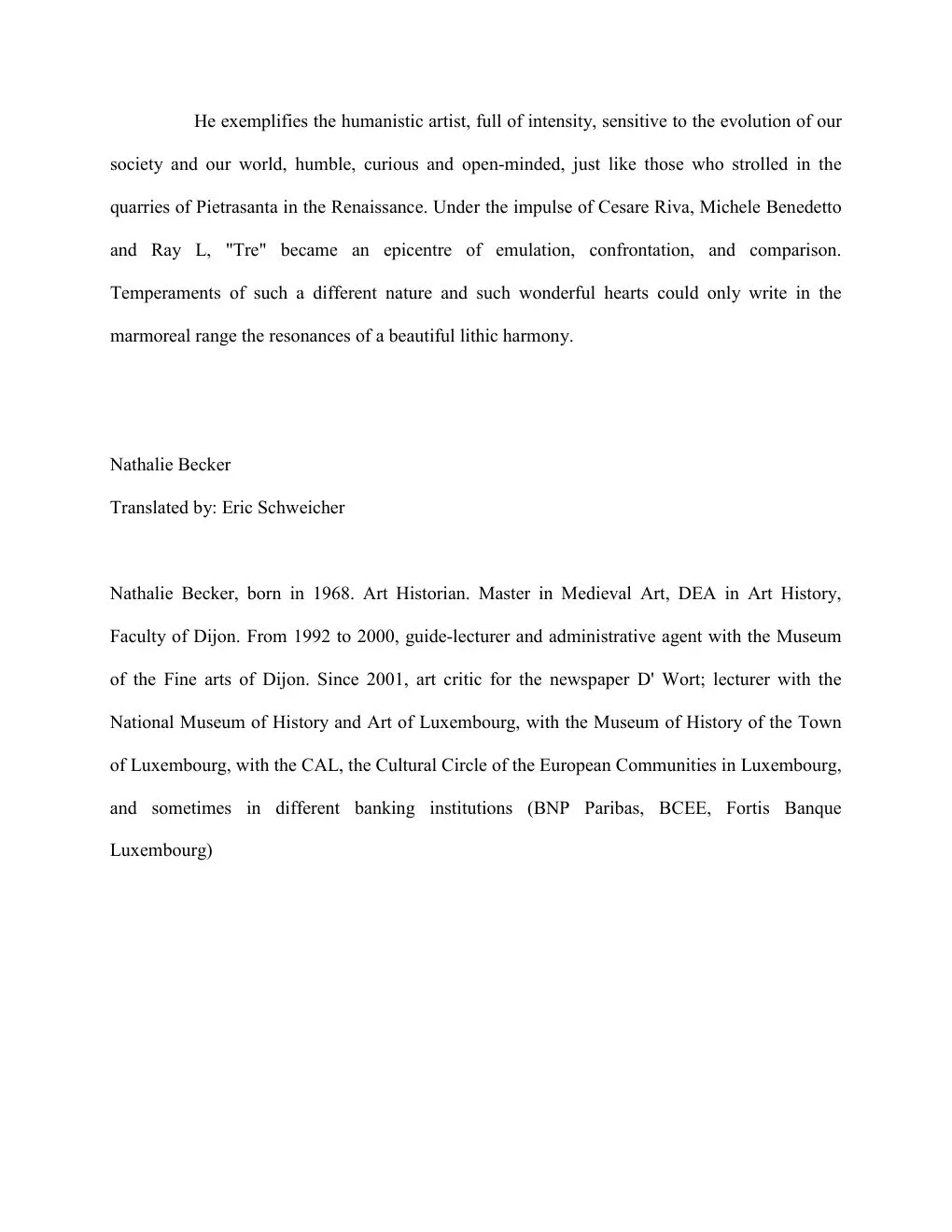 Tre: The Resonances of a Beautiful Lithic Harmony — page 4